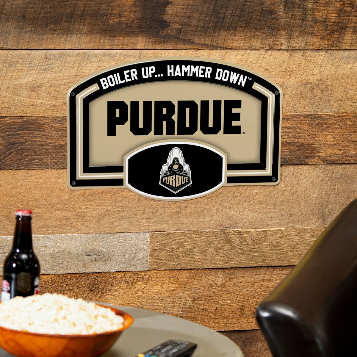 Purdue University USA Embossed Steel Wall Sign, 11" x 17"
