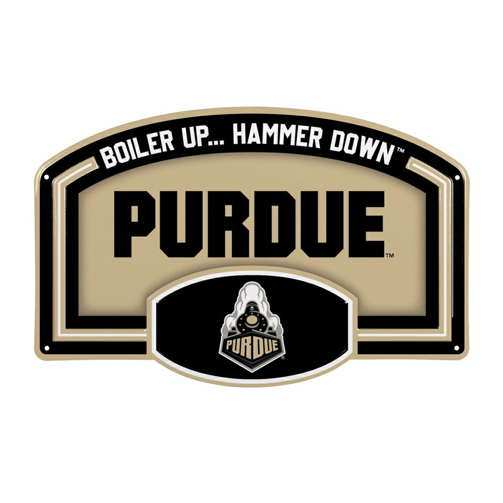 Purdue University USA Embossed Steel Wall Sign, 11" x 17"