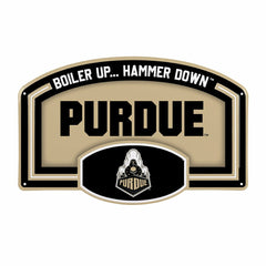 Purdue University USA Embossed Steel Wall Sign, 11" x 17"