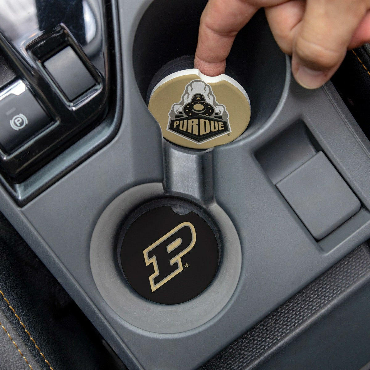 Purdue University Car Coaster Set, 2pc