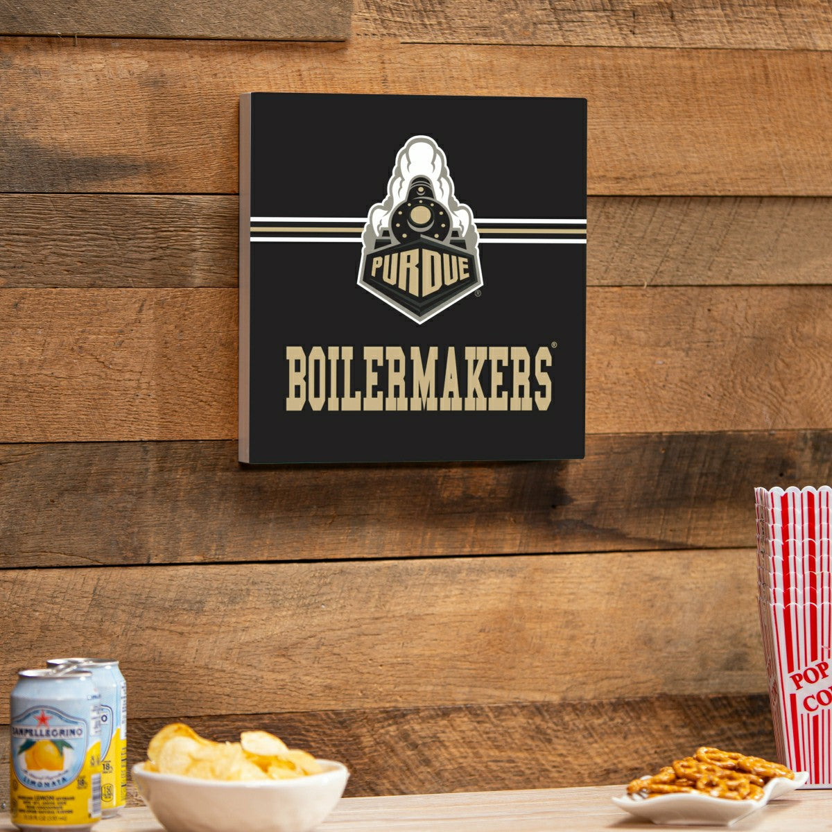 Purdue University Wood Wall Sign, 12x12