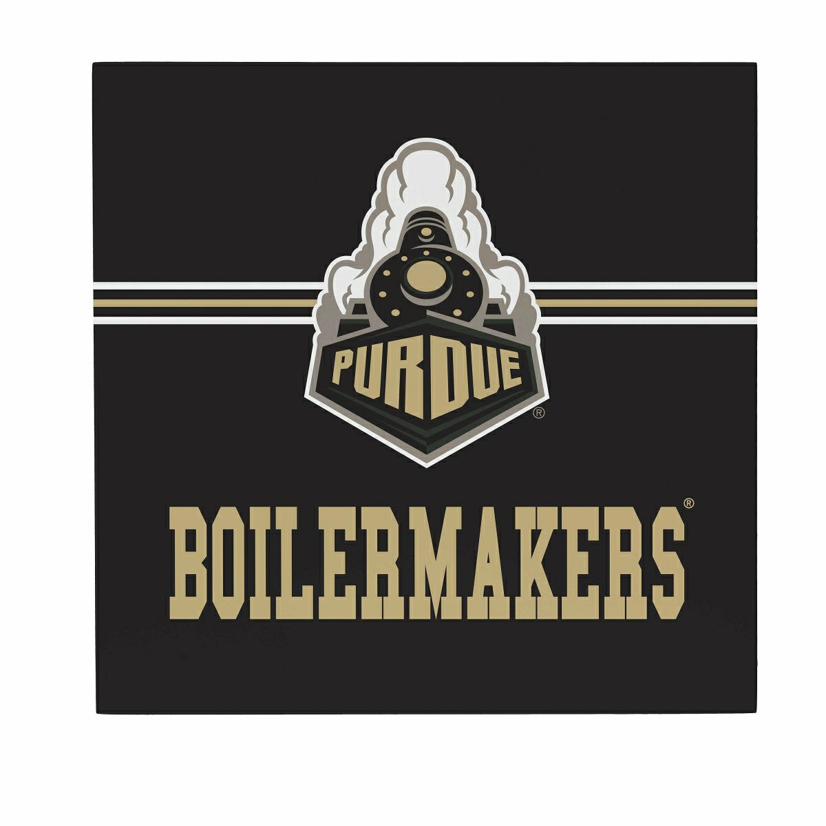 Purdue University Wood Wall Sign, 12x12