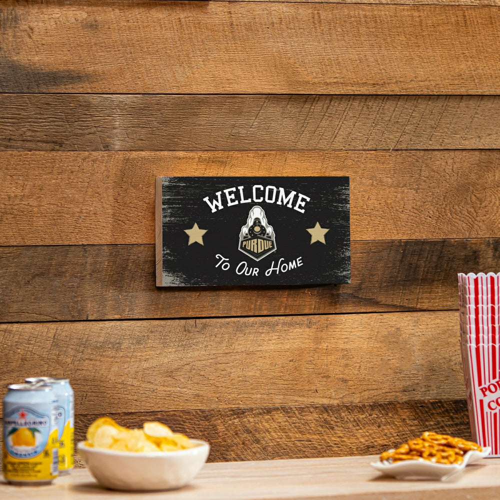 Purdue University Wood Wall Sign, 6x11
