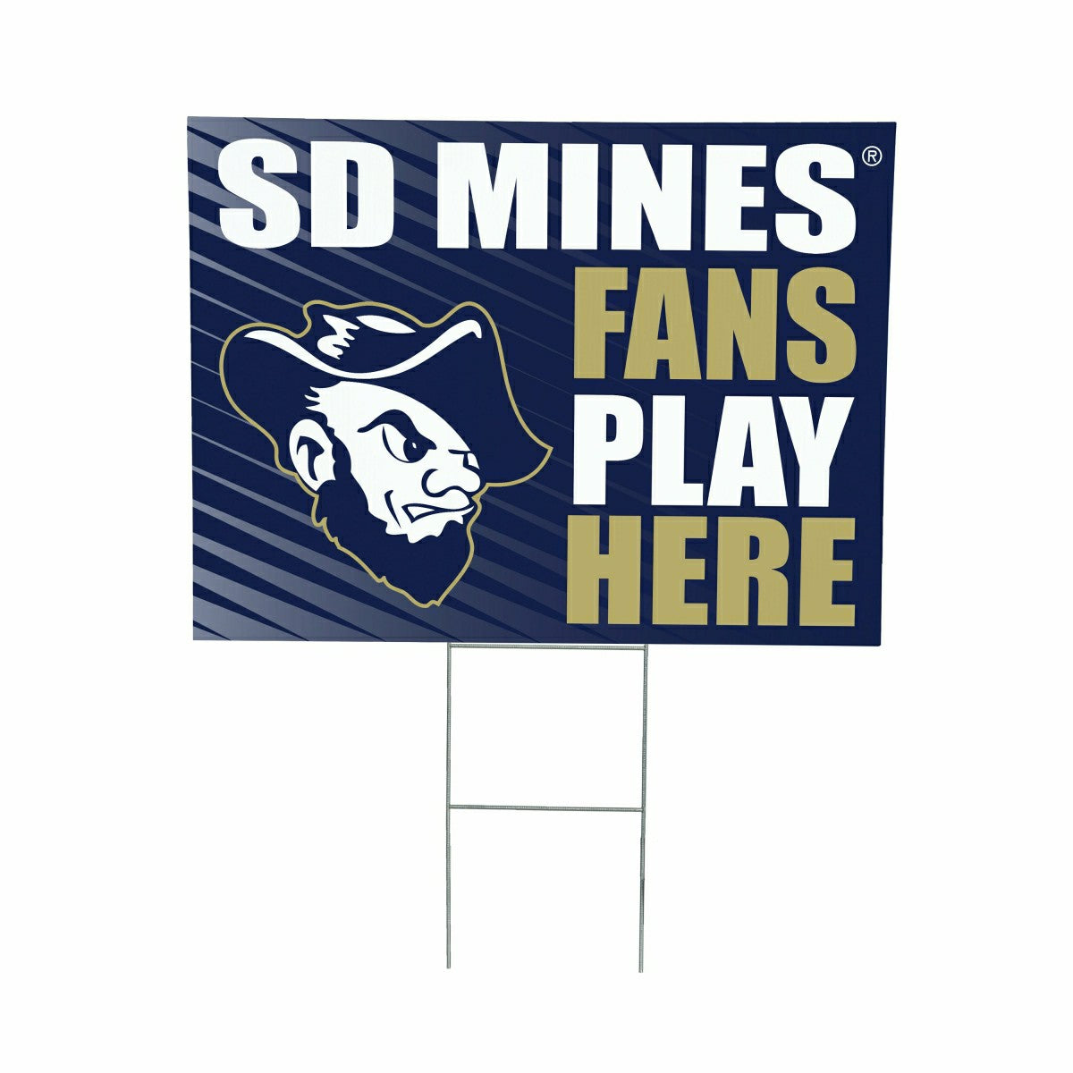 South Dakota School of Mines & Technology Coroplast Yard Sign "Fans Pl