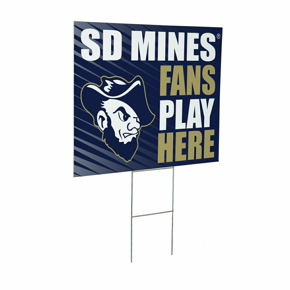 South Dakota School of Mines & Technology Coroplast Yard Sign "Fans Pl