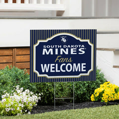 South Dakota School of Mines & Technology Coroplast Yard Sign, "Fans W