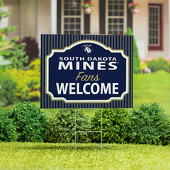 South Dakota School of Mines & Technology Coroplast Yard Sign, "Fans W