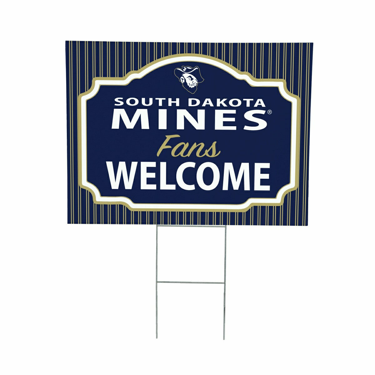 South Dakota School of Mines & Technology Coroplast Yard Sign, "Fans W