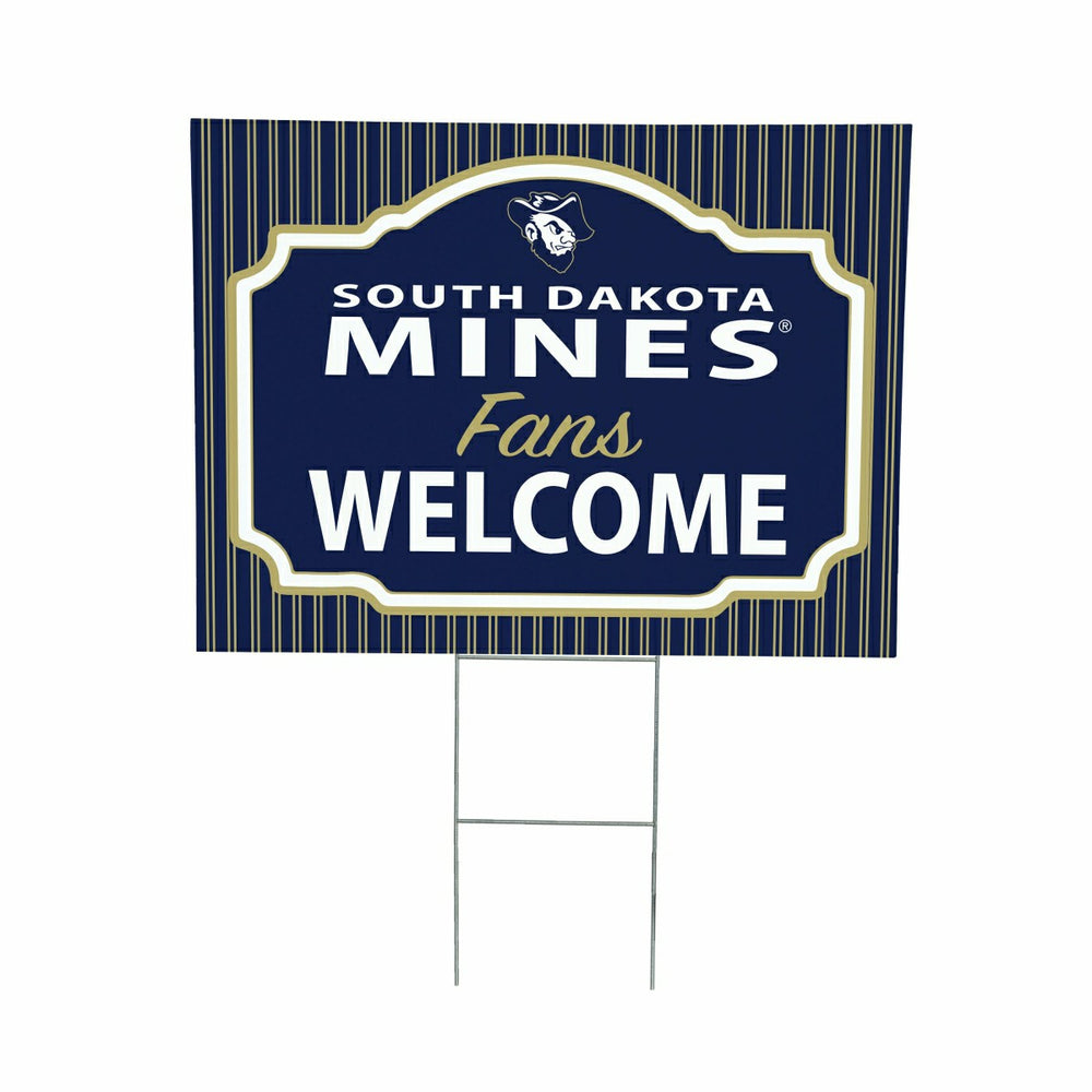 South Dakota School of Mines & Technology Coroplast Yard Sign, "Fans W