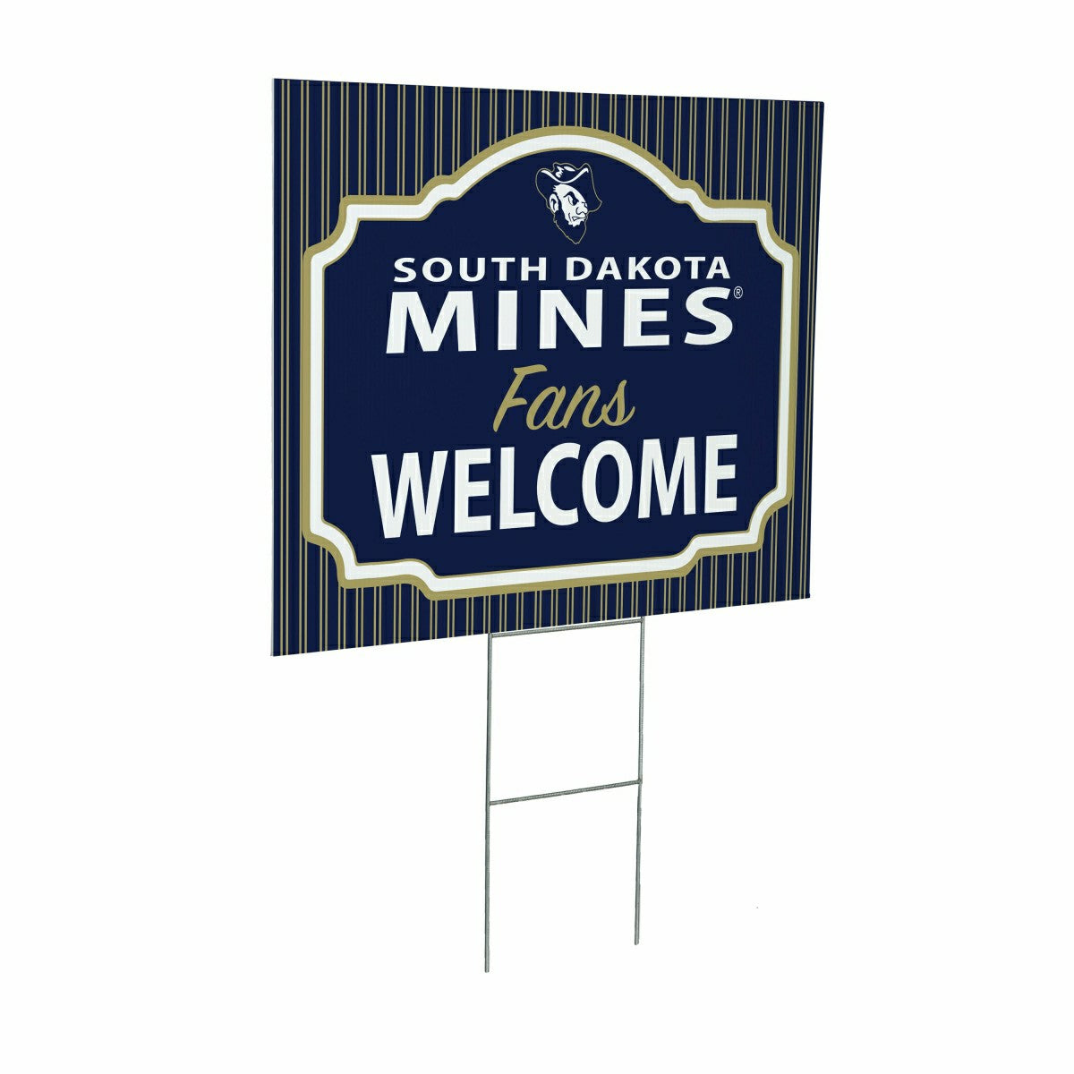 South Dakota School of Mines & Technology Coroplast Yard Sign, "Fans W