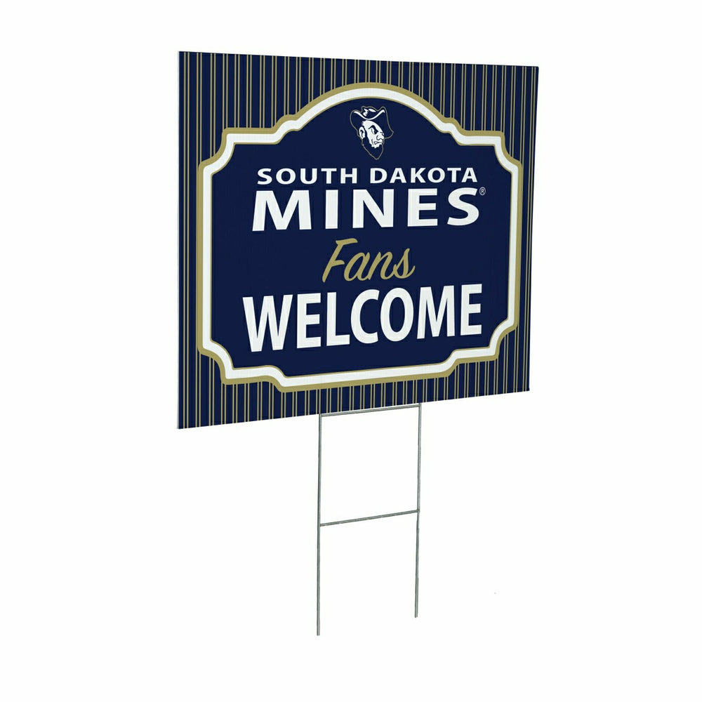 South Dakota School of Mines & Technology Coroplast Yard Sign, "Fans W
