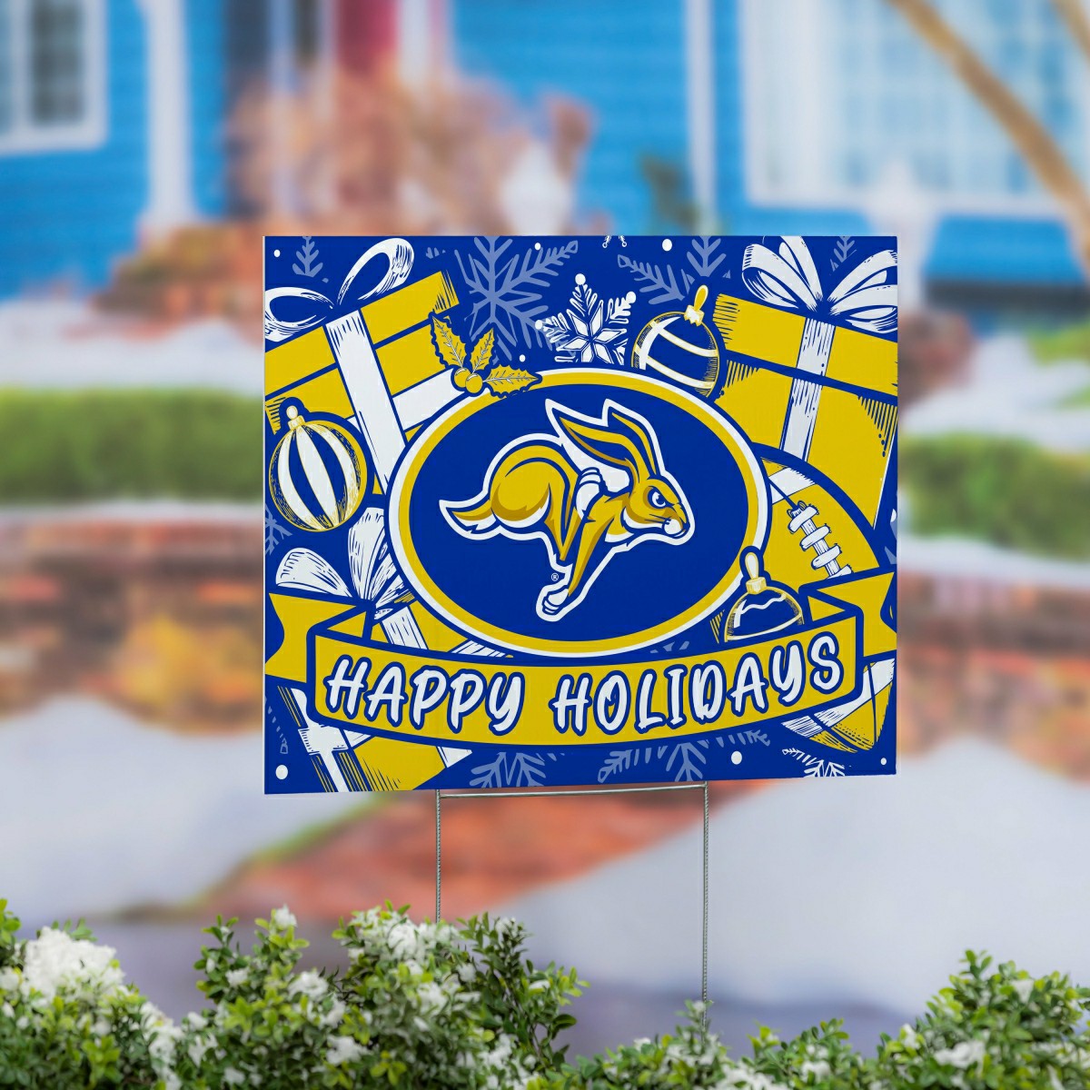 South Dakota State University Coroplast Yard Sign, Holiday
