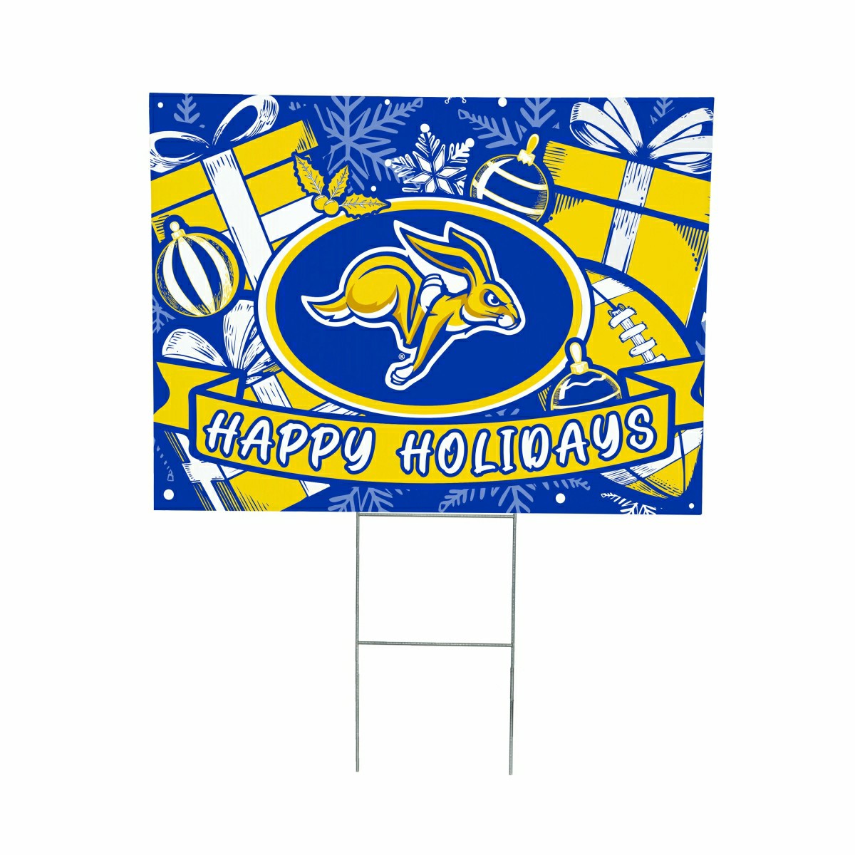 South Dakota State University Coroplast Yard Sign, Holiday