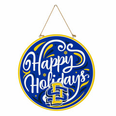 South Dakota State University Holiday Round Door Décor with Hanging Ro