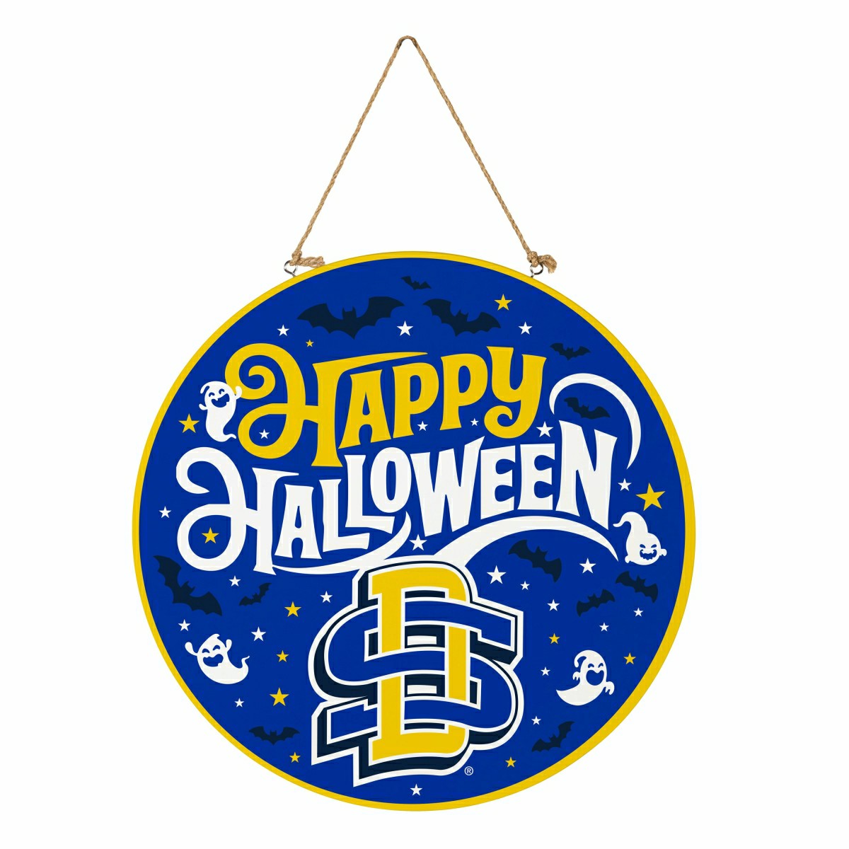 South Dakota State University Halloween Round Door Décor with Hanging