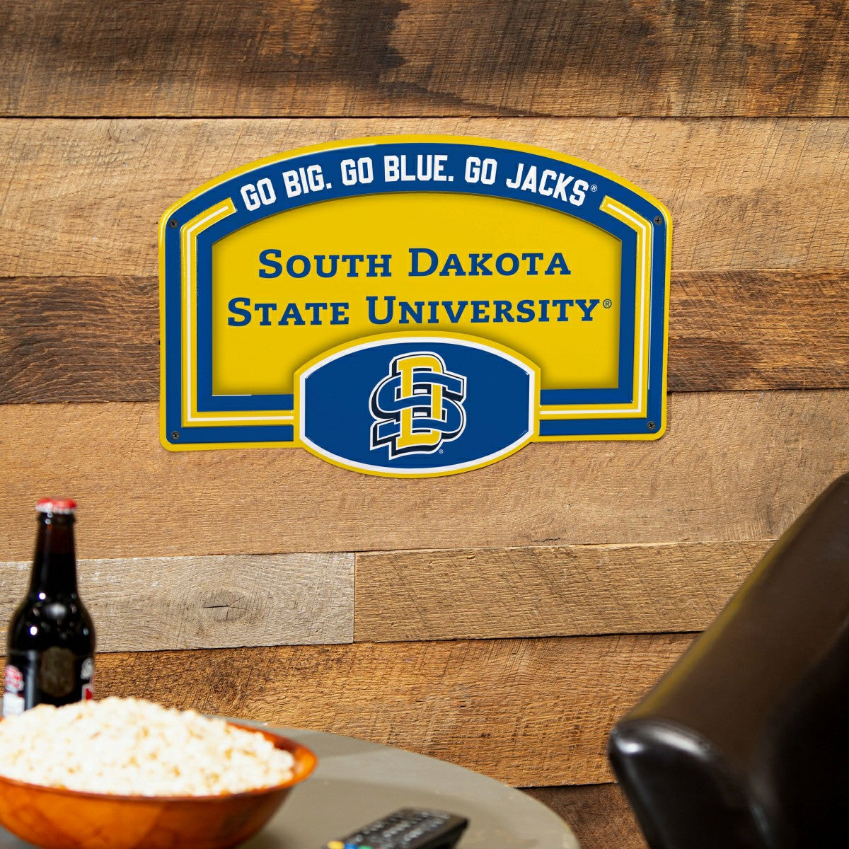 South Dakota State University USA Embossed Steel Wall Sign, 11" x 17"