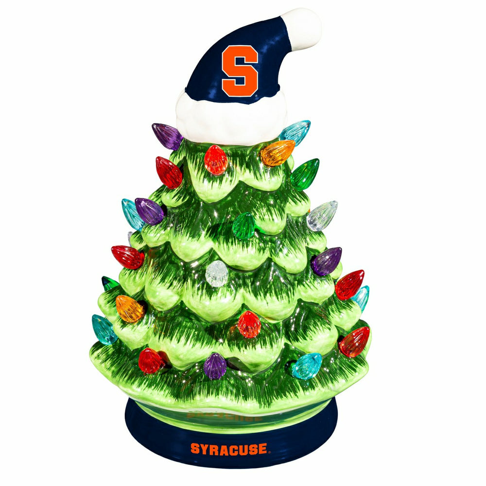 Syracuse University 8" LED Ceramic Christmas Tree