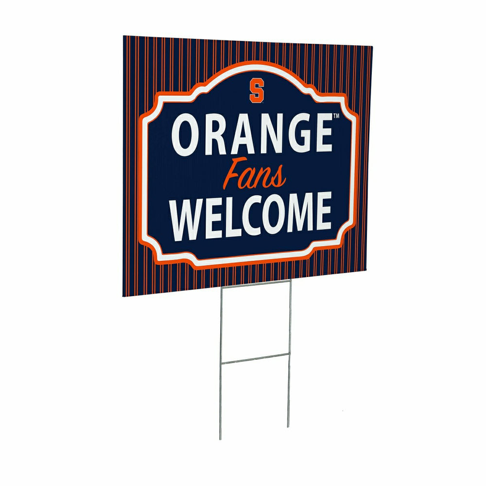 Syracuse University Coroplast Yard Sign, "Fans Welcome"
