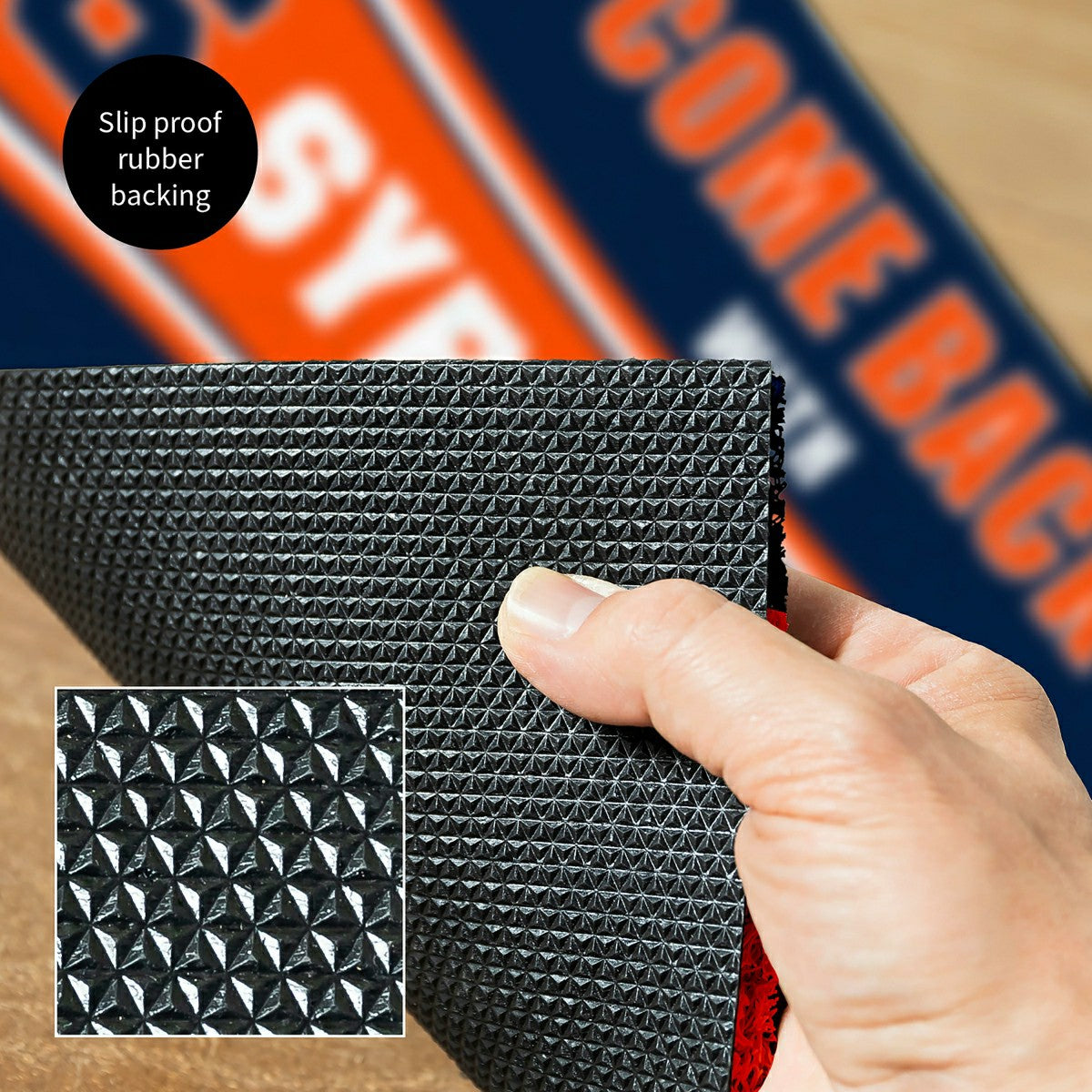 28" x 16" PVC Trapper Mat, Come Back with Tickets, Syracuse University