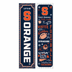 Syracuse University 46" Double Sided Leaner, Winter Seasonal