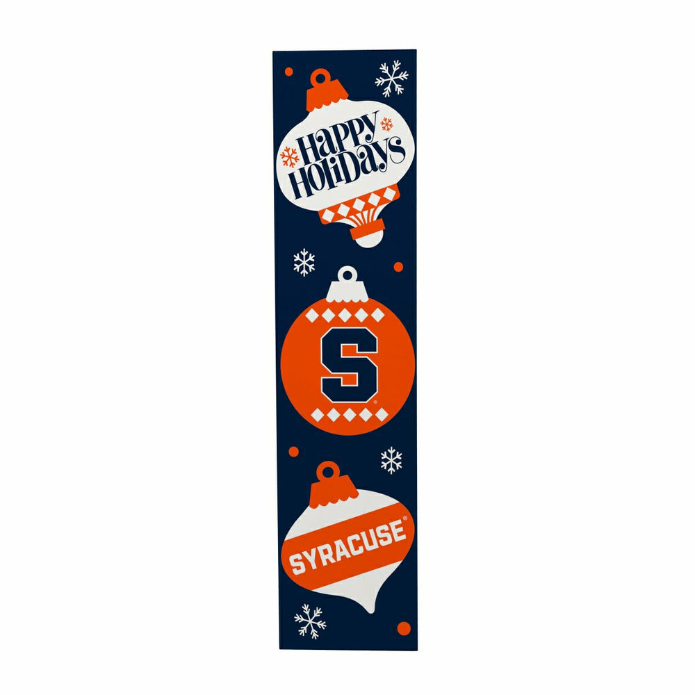 Syracuse University 47" Double Sided Leaner, Christmas