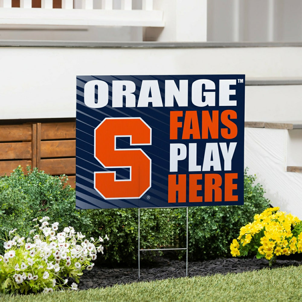 Syracuse University Coroplast Yard Sign "Fans Play Here"