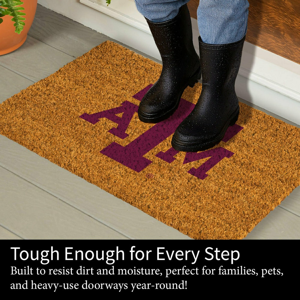 Coir Mat, 16"x28", Texas A&M