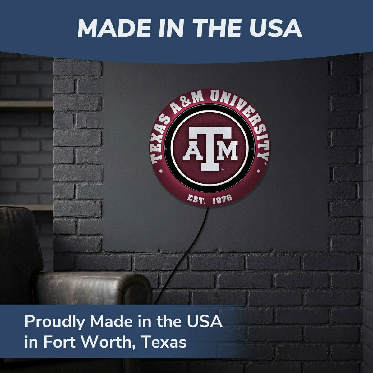 Texas A&M, Metal Lite, Round