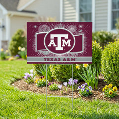Texas A&M Yard Sign, Patriotic