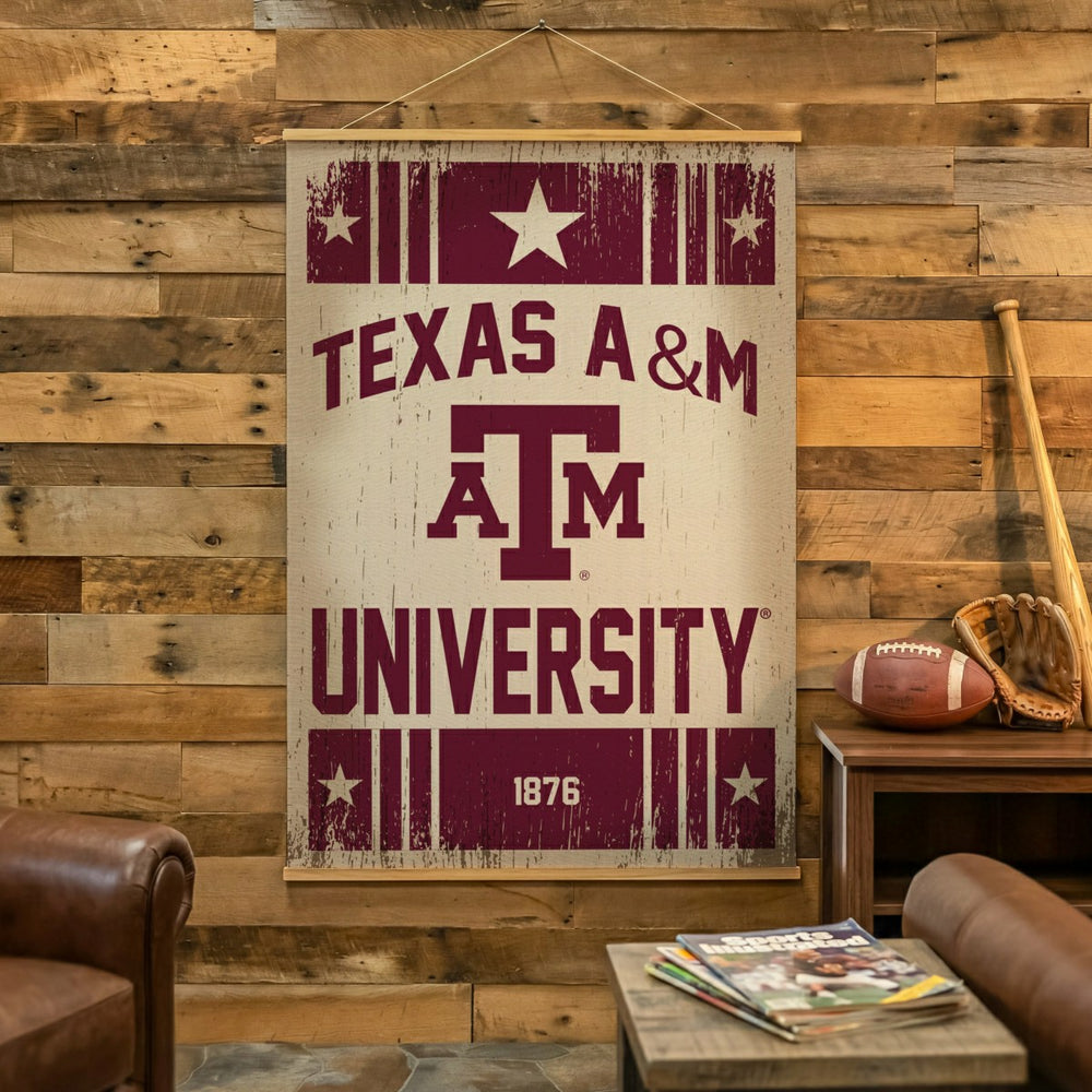 Texas A&M, Canvas Wall Tapestry, Large, 54x36