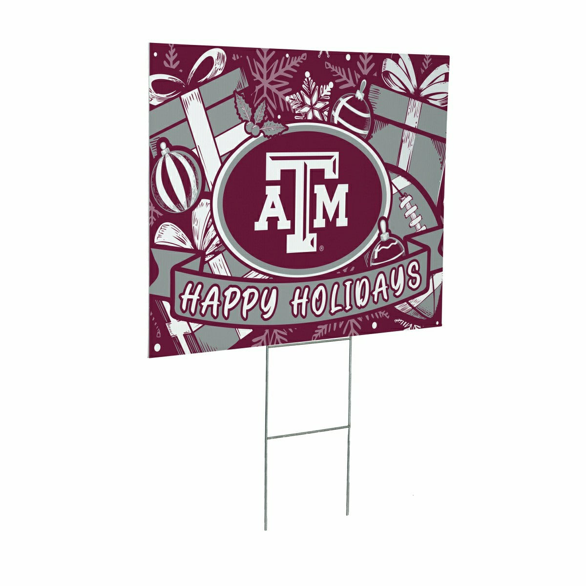 Texas A&M Yard Sign, Holiday