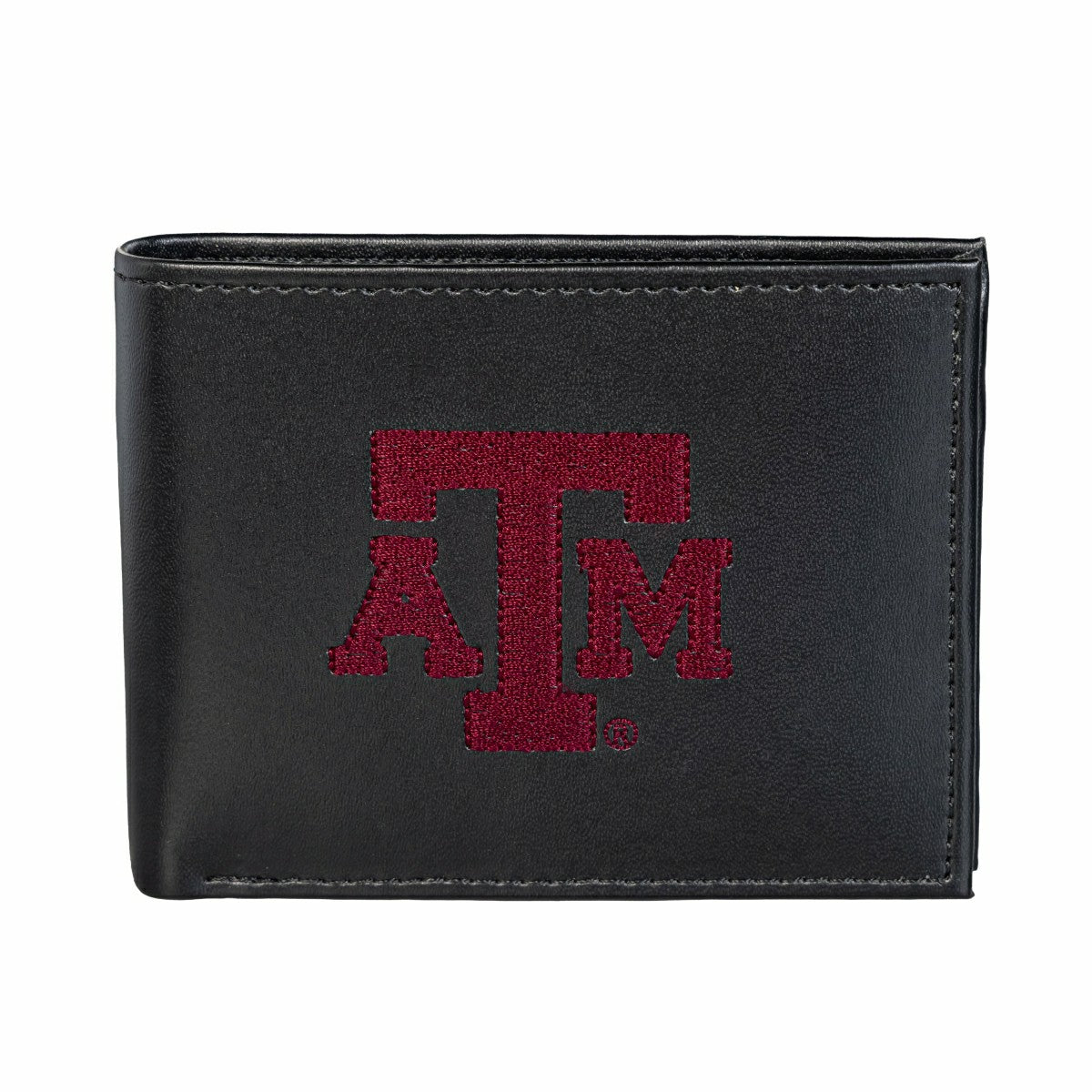 Texas A&M Black Bi-Fold Embroidered Wallet