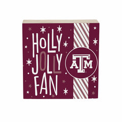 Texas A&M Block, Holiday, 6x6