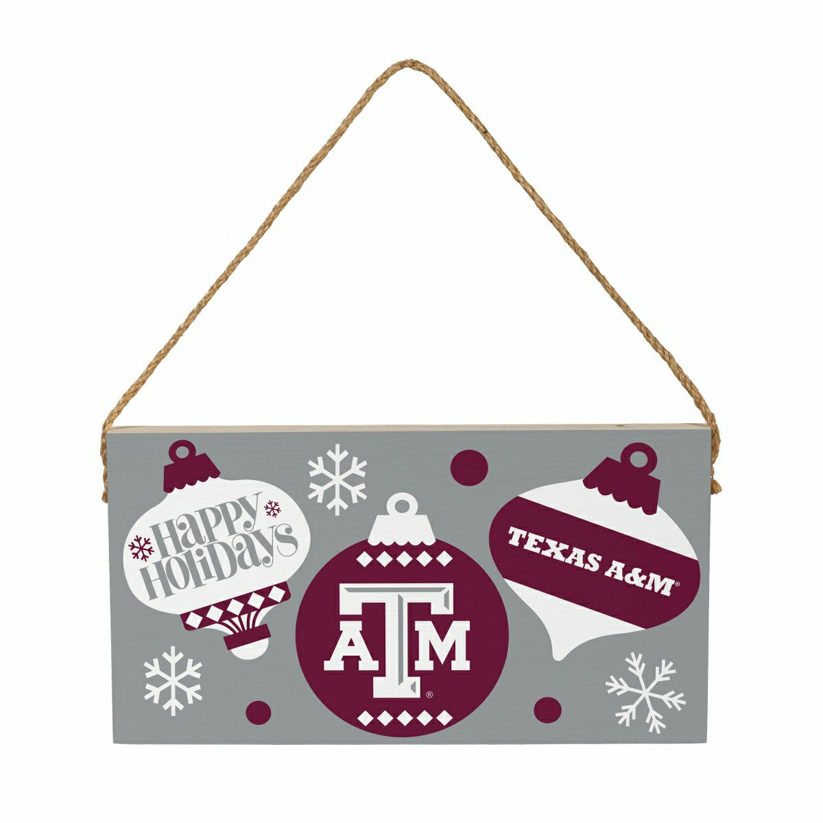 Texas A&M Holiday Wood Wall Sign, 6x11