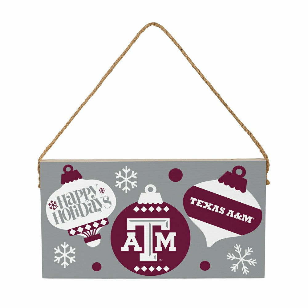 Texas A&M Holiday Wood Wall Sign, 6x11