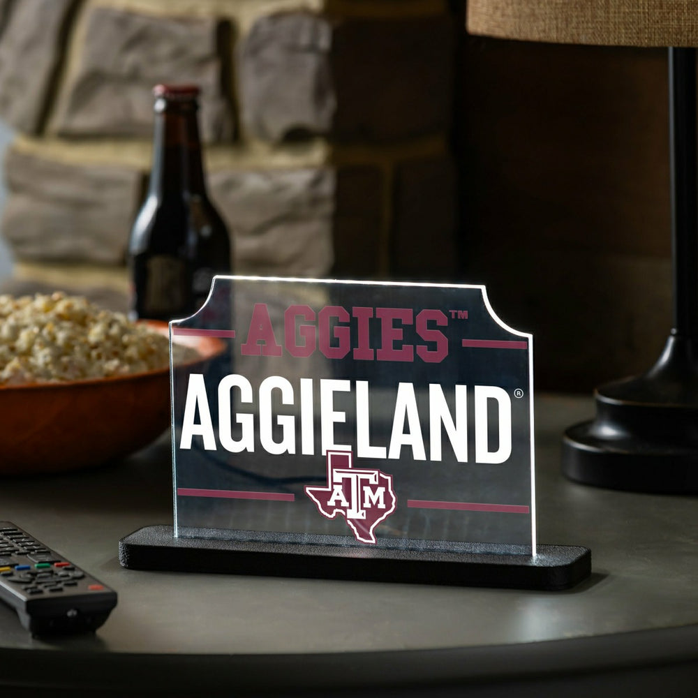 Texas A&M College Rectangle Desklite LED Decor
