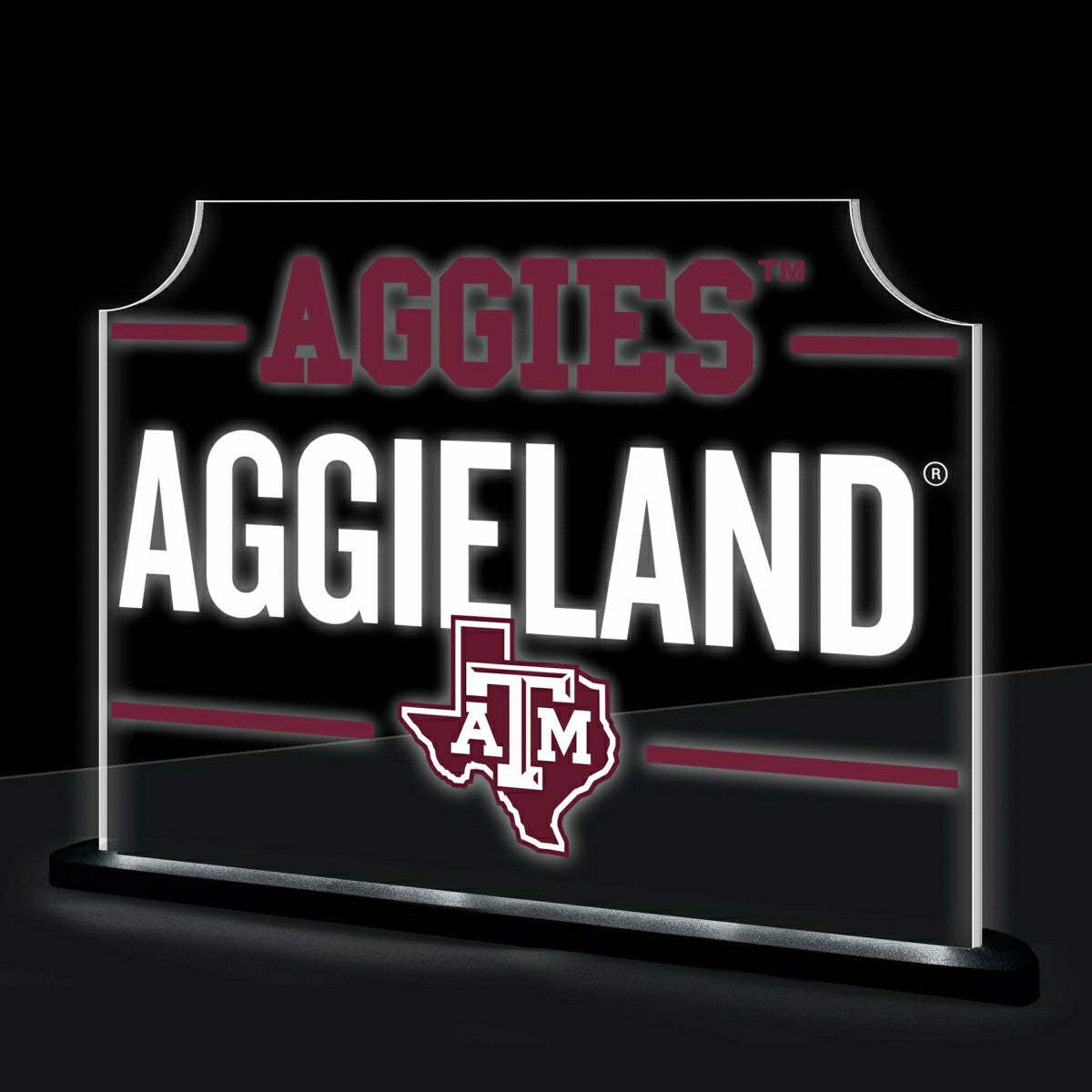 Texas A&M College Rectangle Desklite LED Decor