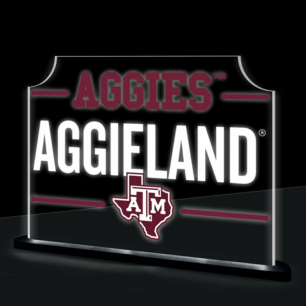 Texas A&M College Rectangle Desklite LED Decor