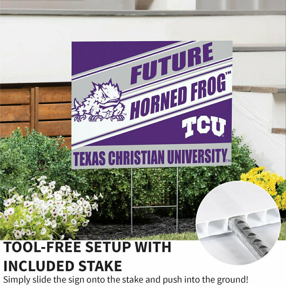 Texas Christian University Coroplast Yard Sign, Future Student
