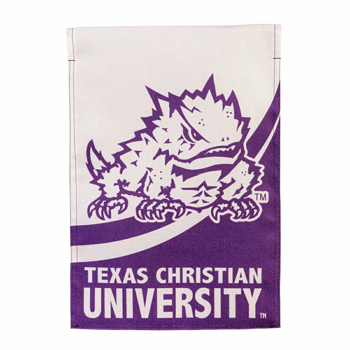 Texas Christian University Burlap Flag GDN Size