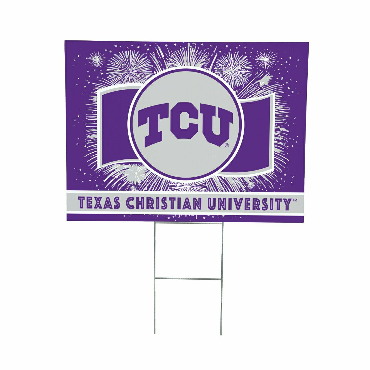 Texas Christian University Yard Sign, Patriotic
