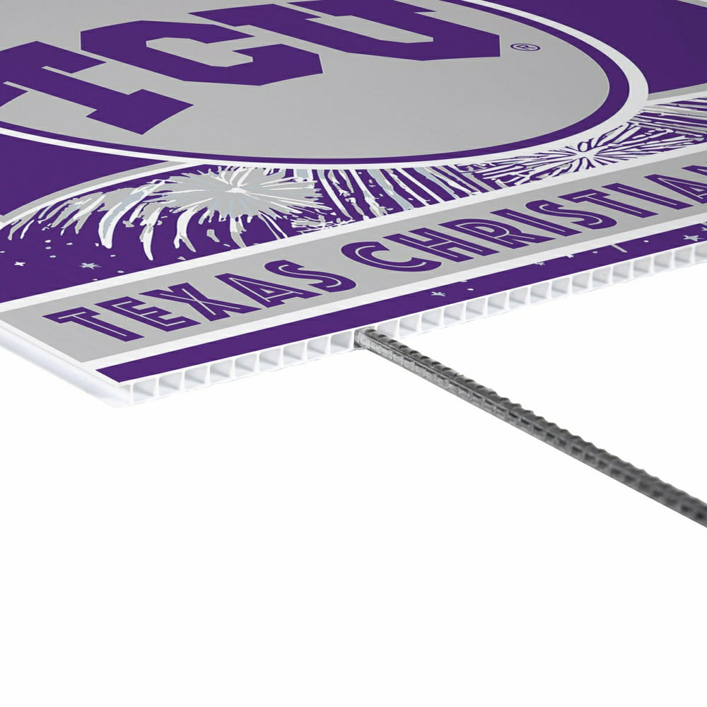 Texas Christian University Yard Sign, Patriotic