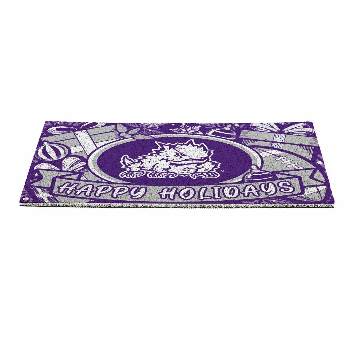 Texas Christian University Holiday PVC Mat, 28"x16"
