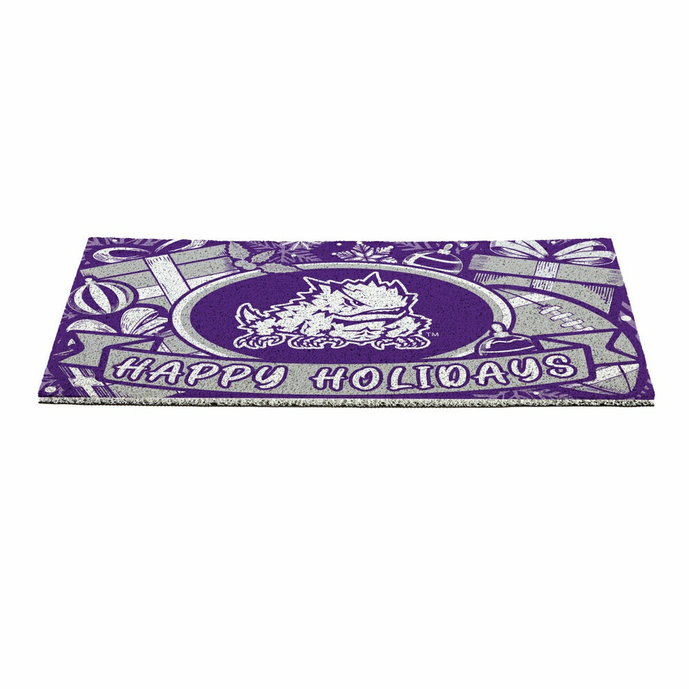 Texas Christian University Holiday PVC Mat, 28"x16"