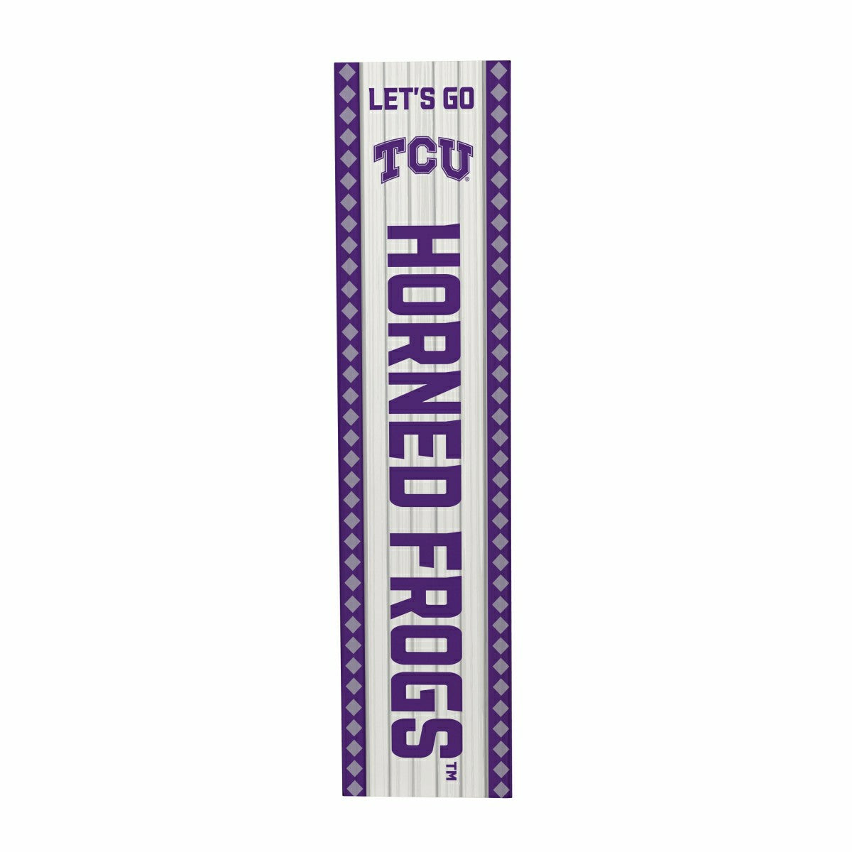 47" Double Sided Leaner, Texas Christian University, Christmas
