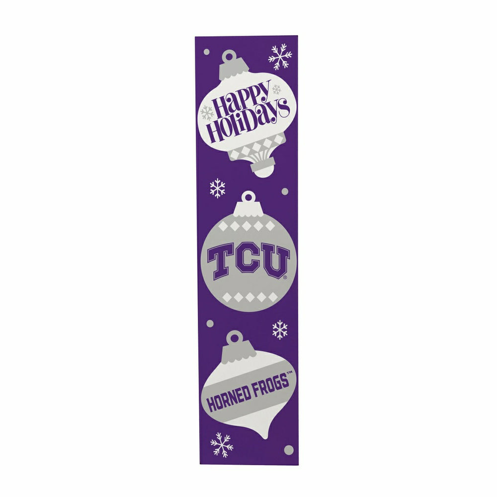 47" Double Sided Leaner, Texas Christian University, Christmas