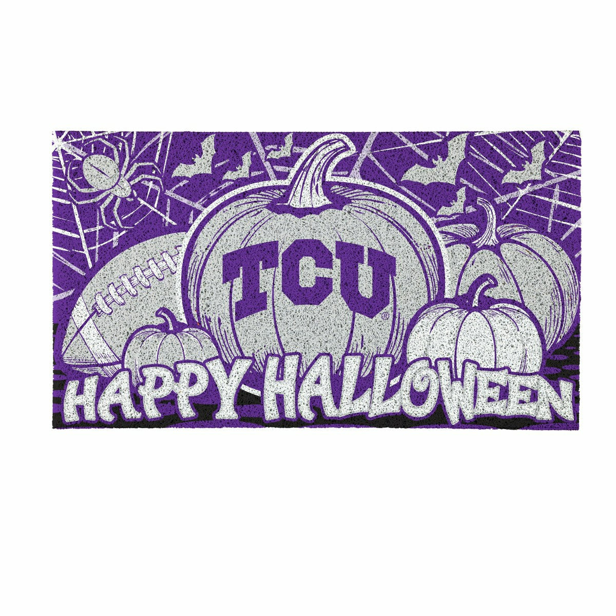 Texas Christian University Halloween PVC Mat, 28"x16"