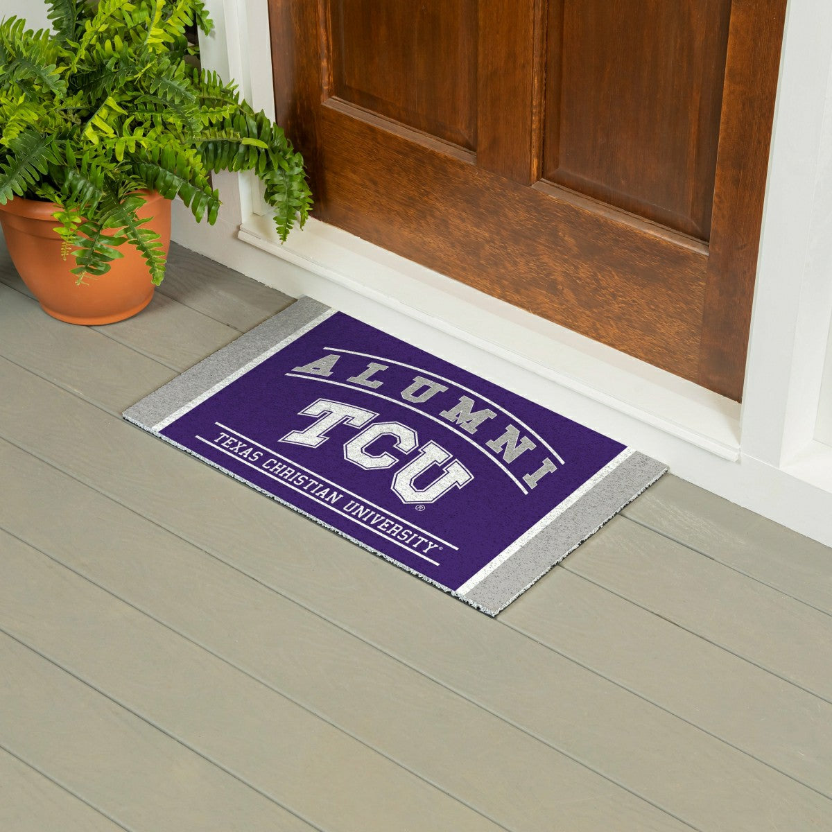 Texas Christian University Alumni Mat, 28"x16"