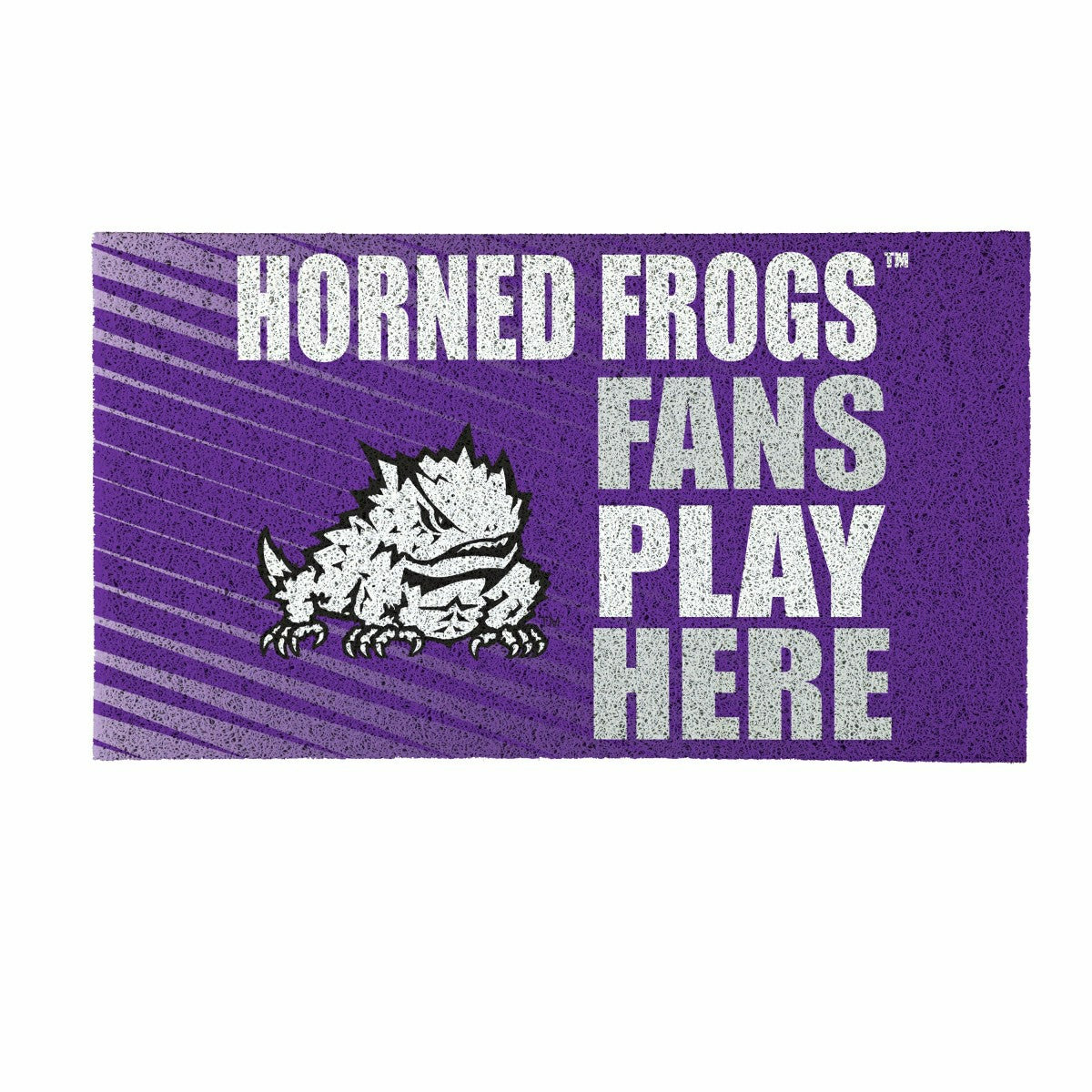 Texas Christian University Fan Mat, 28"x16"