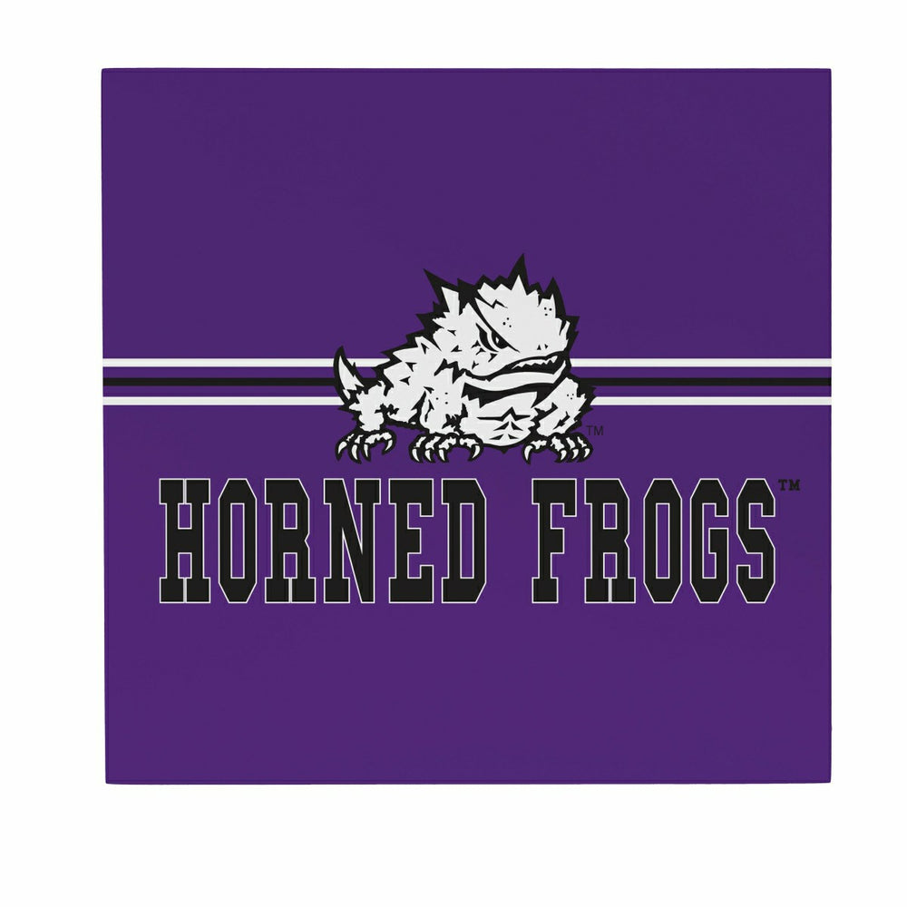 Texas Christian University Wood Wall Sign, 12x12